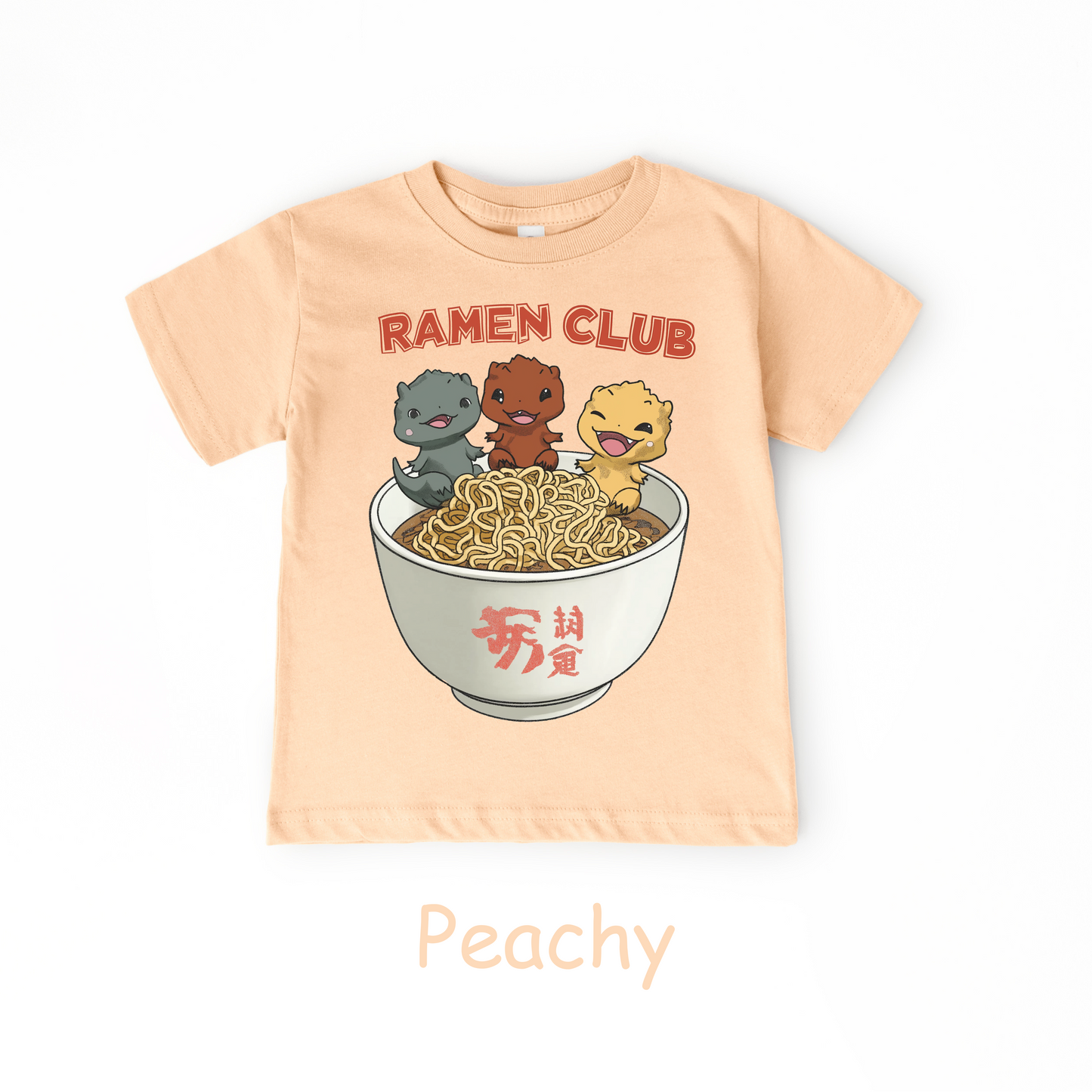 Ramen Club Kids T-Shirt – Cute Otters in a Noodle Bowl Tee