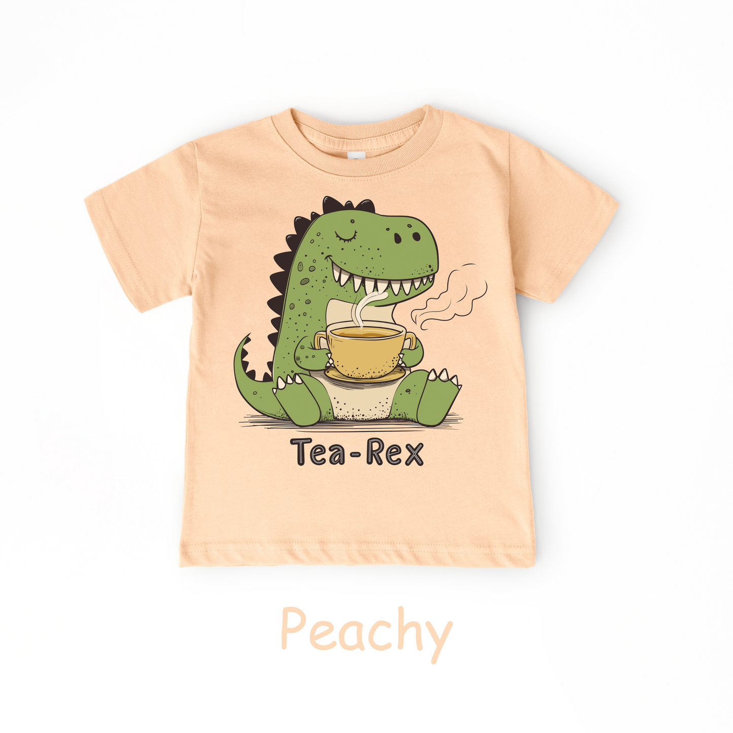 Tea-Rex Toddler T-Shirt – Funny Dinosaur Shirt for Kids