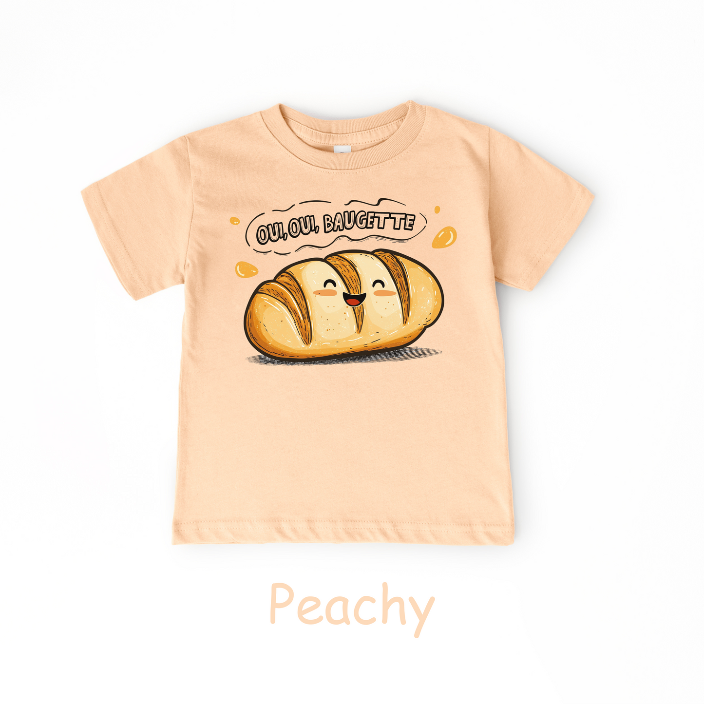 Oui Oui Baguette Kids T-Shirt – French Bread Toddler Tee