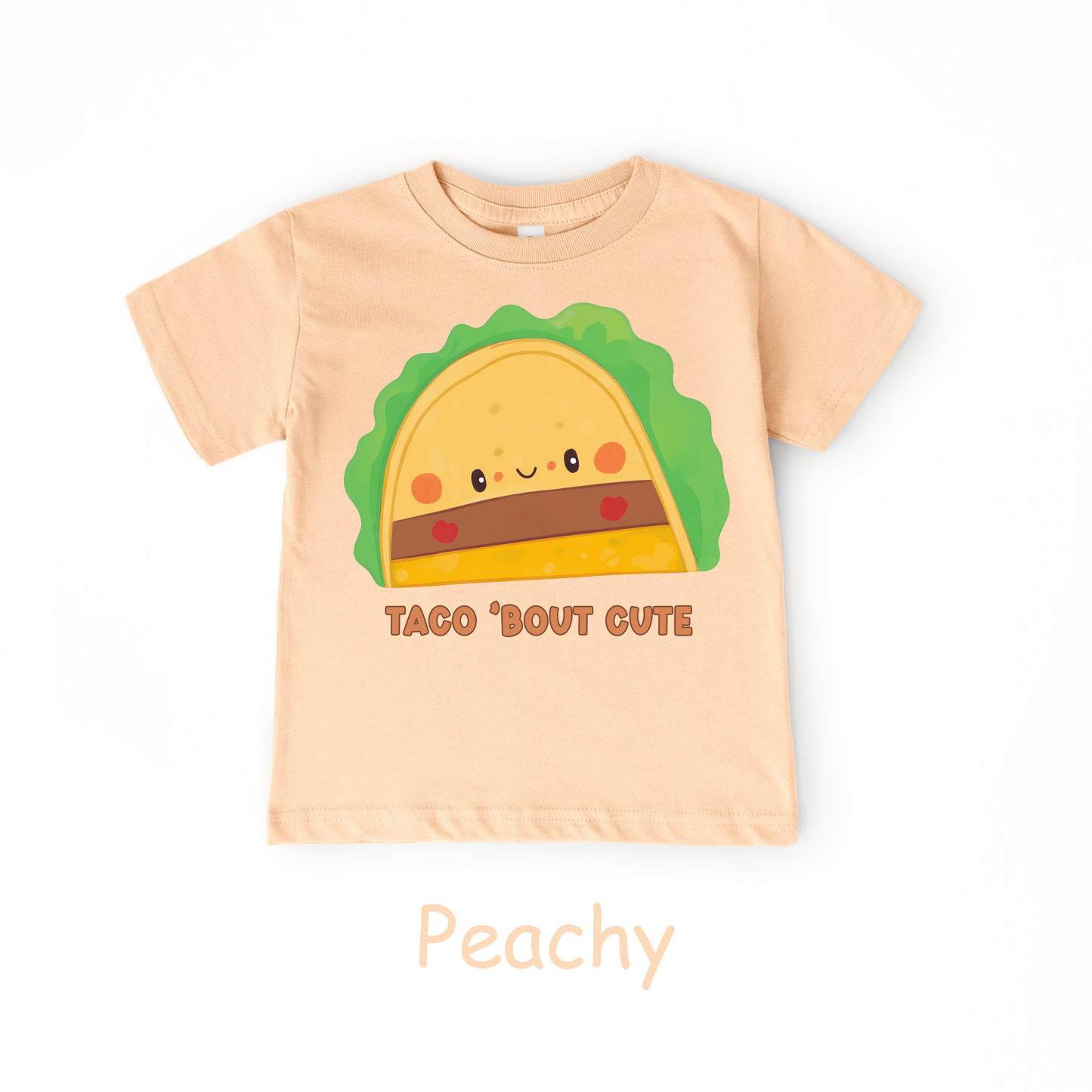 Taco ’Bout Cute Kids T-Shirt – Funny Kawaii Taco Design