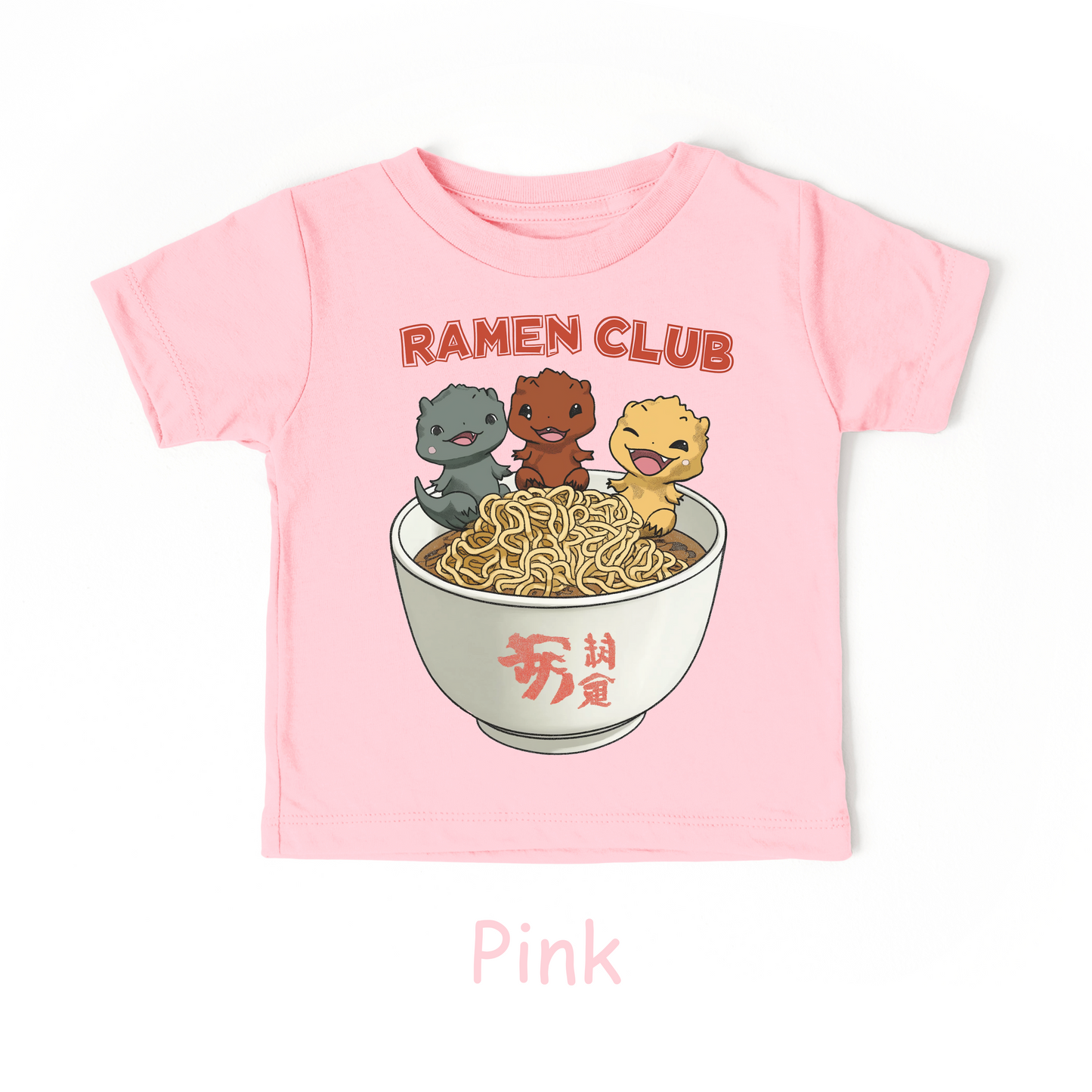 Ramen Club Kids T-Shirt – Cute Otters in a Noodle Bowl Tee