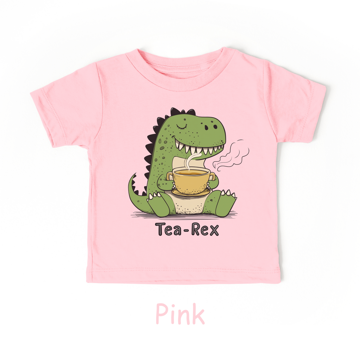 Tea-Rex Toddler T-Shirt – Funny Dinosaur Shirt for Kids