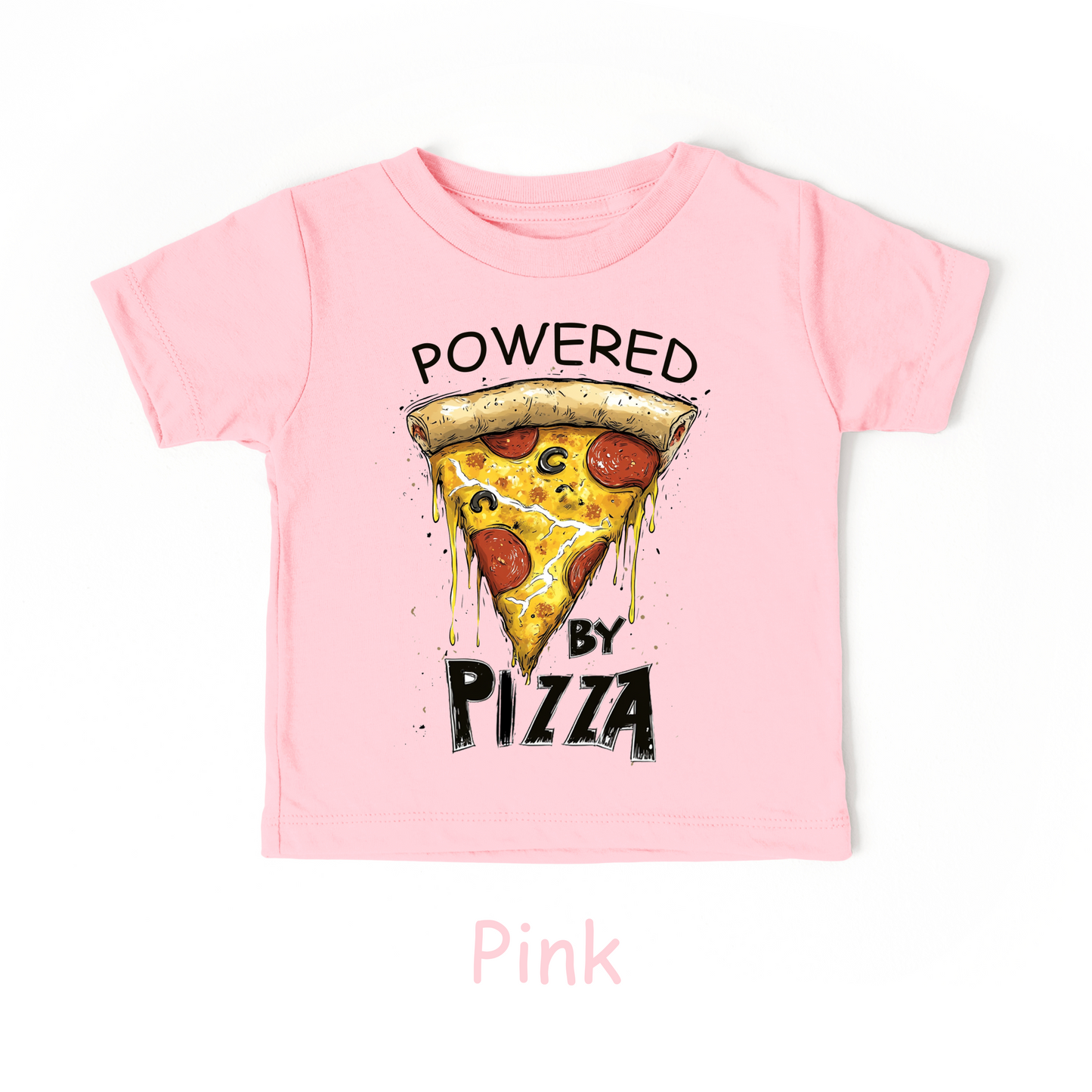 Powered by Pizza T-Shirt – Kids Tee