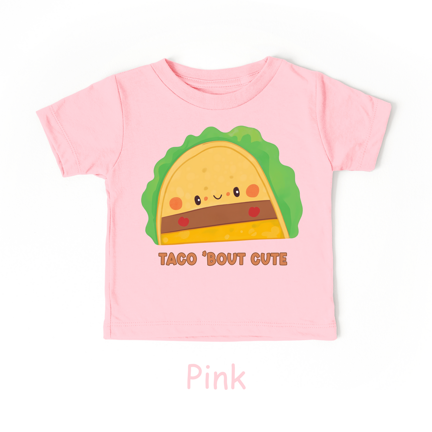 Taco ’Bout Cute Kids T-Shirt – Funny Kawaii Taco Design