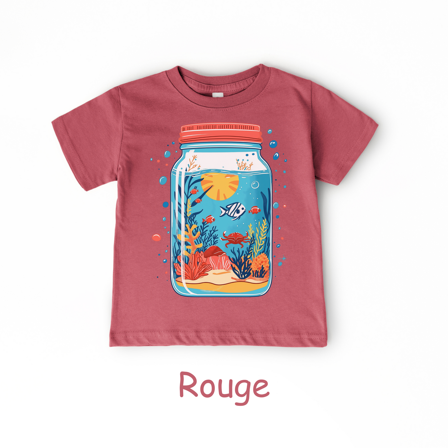Underwater Jar Toddler T-Shirt – Ocean Scene Graphic Tee