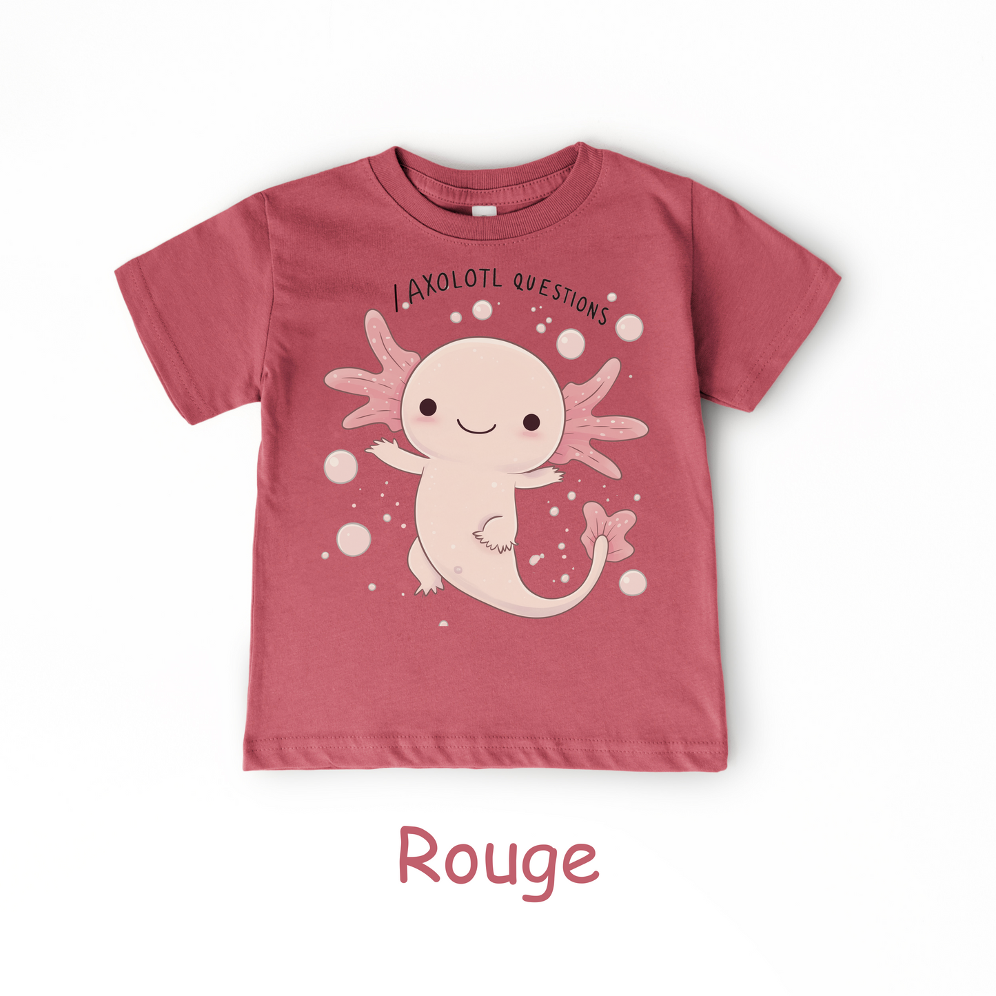 I Axolotl Questions Kids T-Shirt – Cute Aquatic Animal Pun