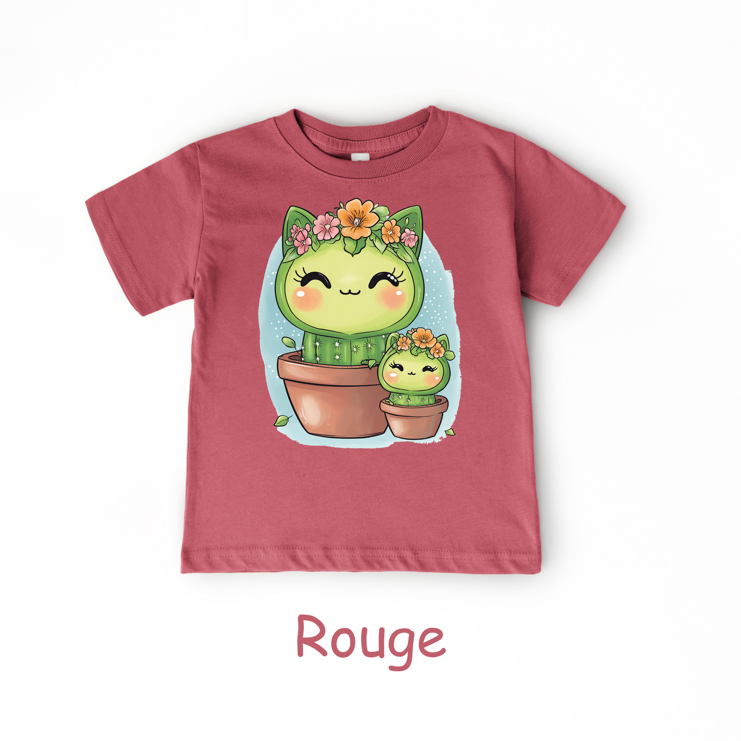 Cactus Kitty Duo Kids T-Shirt – Cute Cat and Cactus Toddler Tee