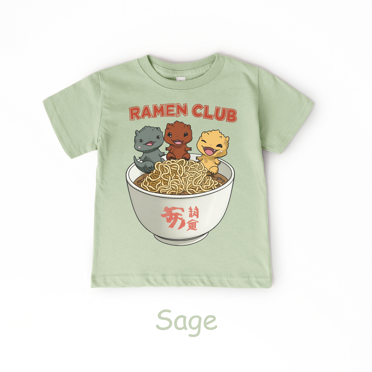 Ramen Club Kids T-Shirt – Cute Otters in a Noodle Bowl Tee