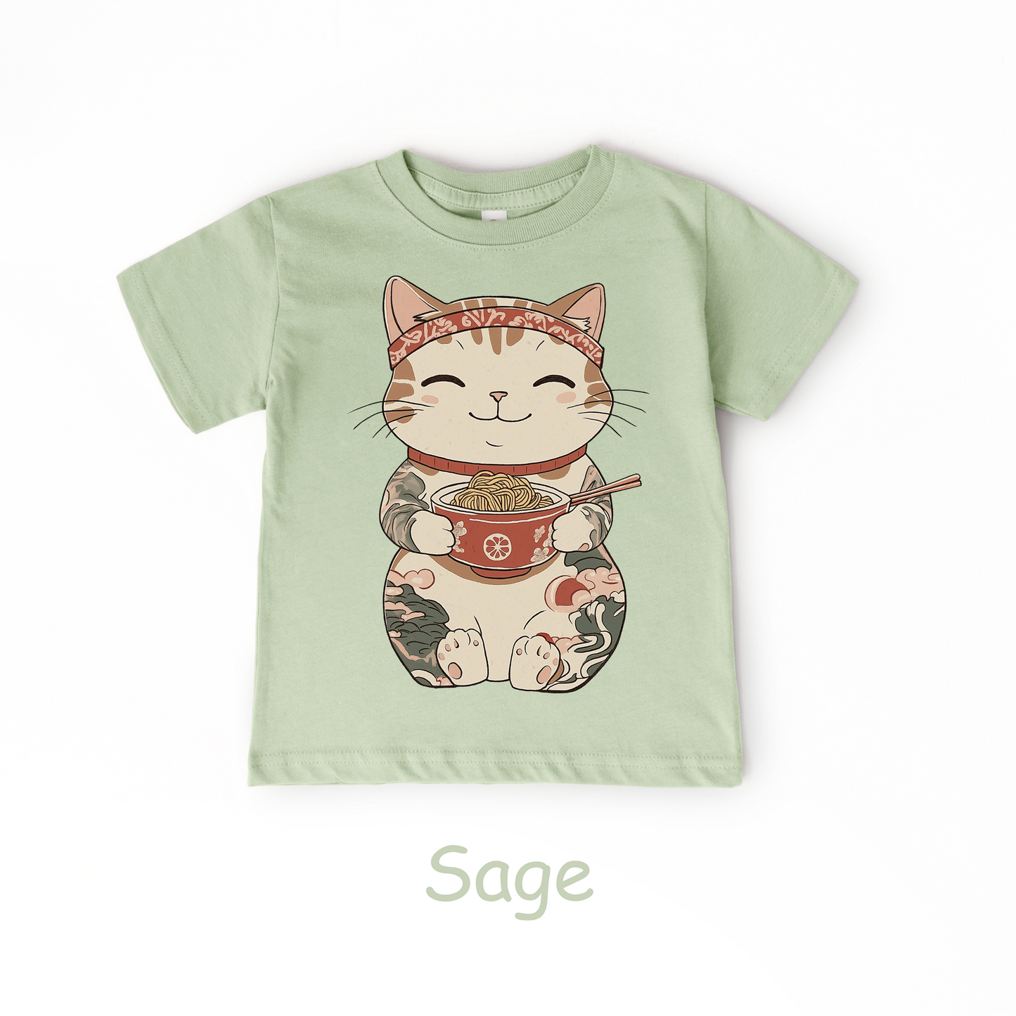 Lucky Ramen Cat T-Shirt – Kids Tee