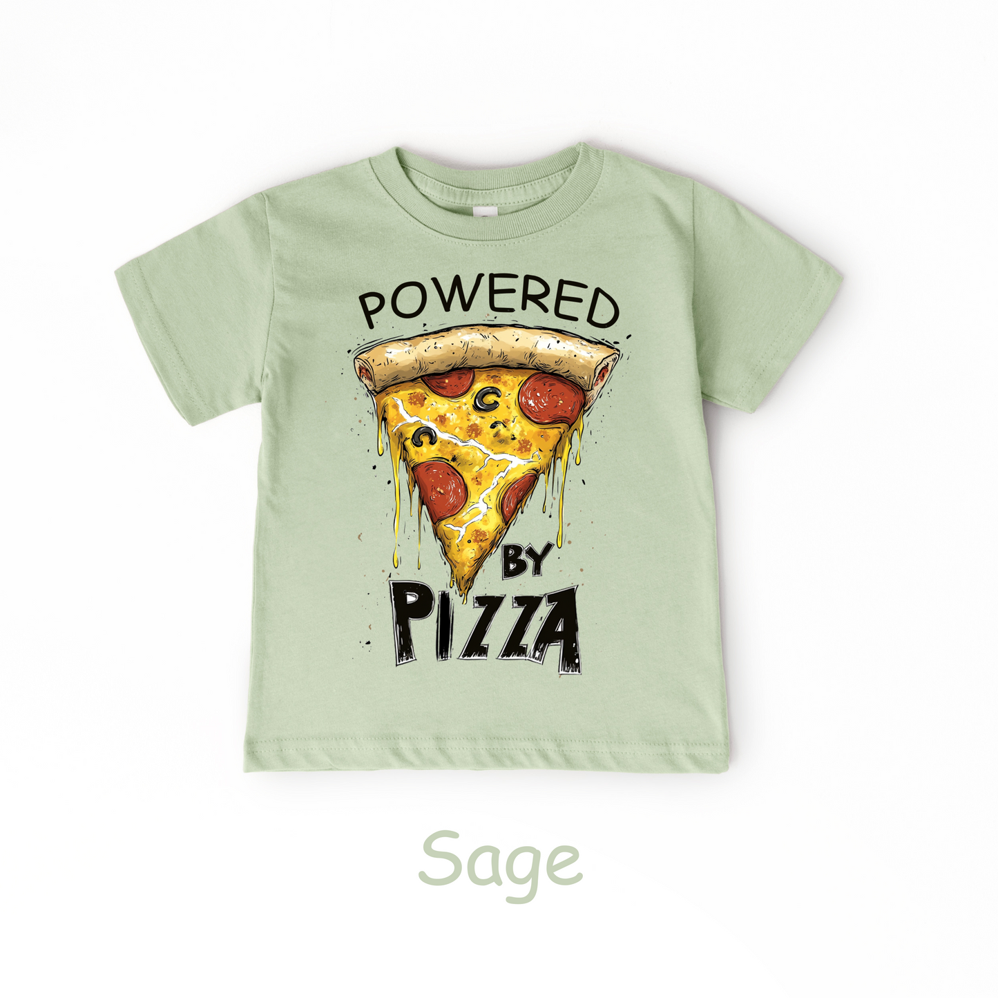 Powered by Pizza T-Shirt – Kids Tee