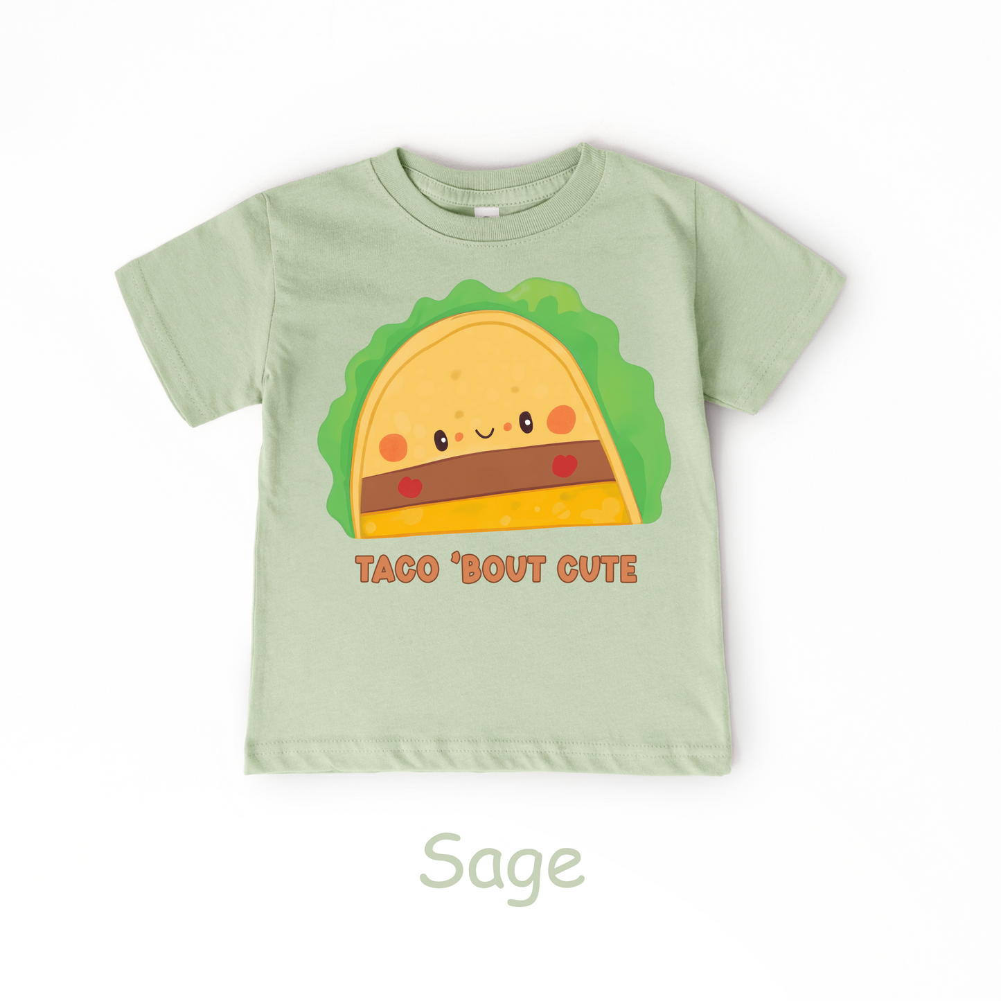 Taco ’Bout Cute Kids T-Shirt – Funny Kawaii Taco Design