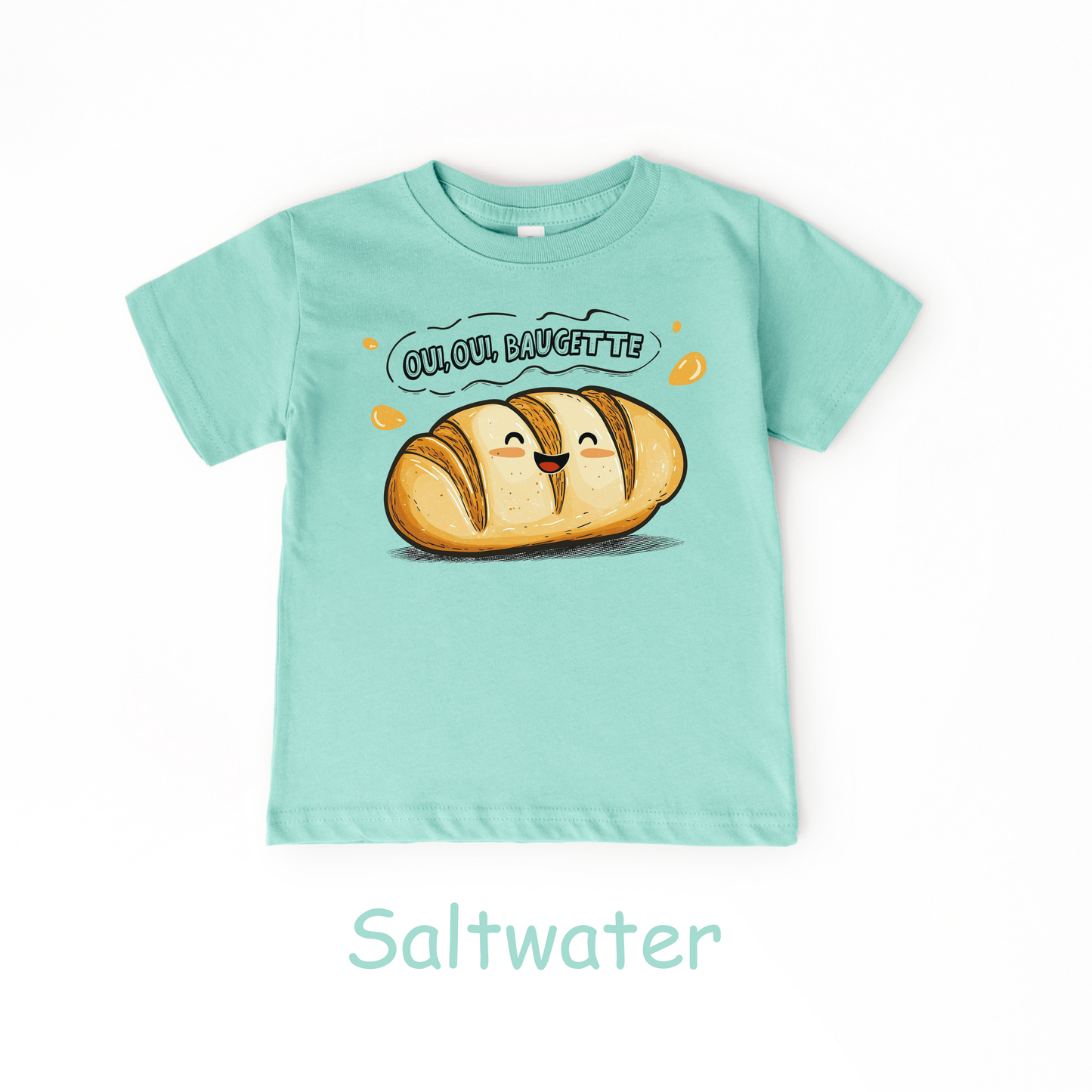 Oui Oui Baguette Kids T-Shirt – French Bread Toddler Tee