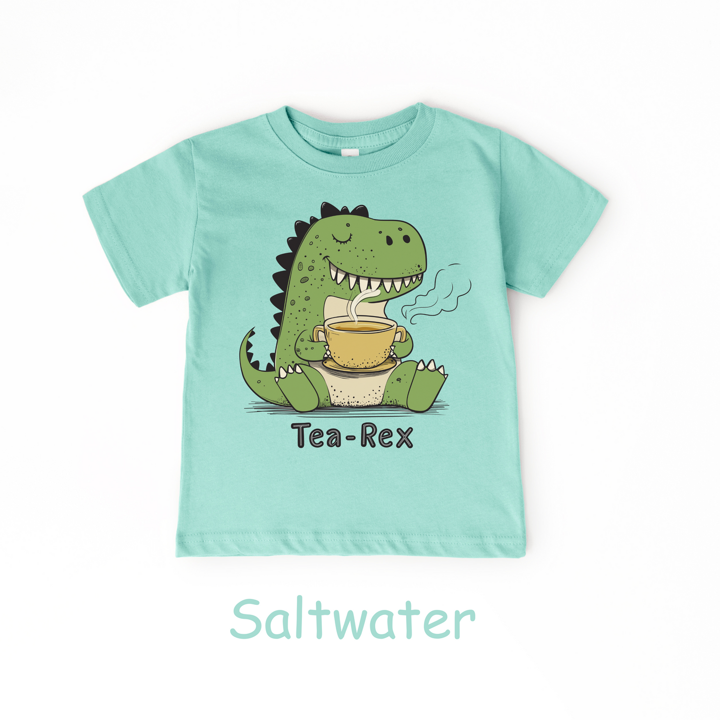 Tea-Rex Toddler T-Shirt – Funny Dinosaur Shirt for Kids