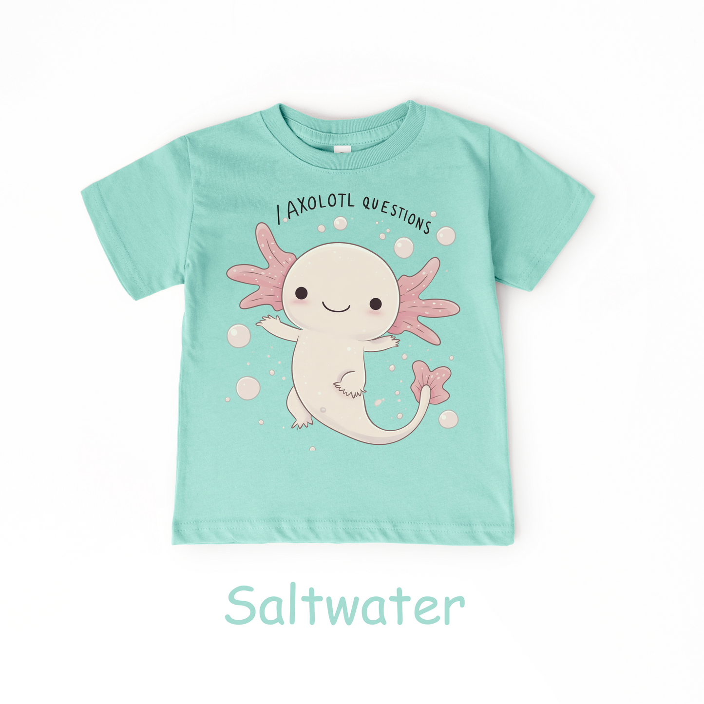 I Axolotl Questions Kids T-Shirt – Cute Aquatic Animal Pun
