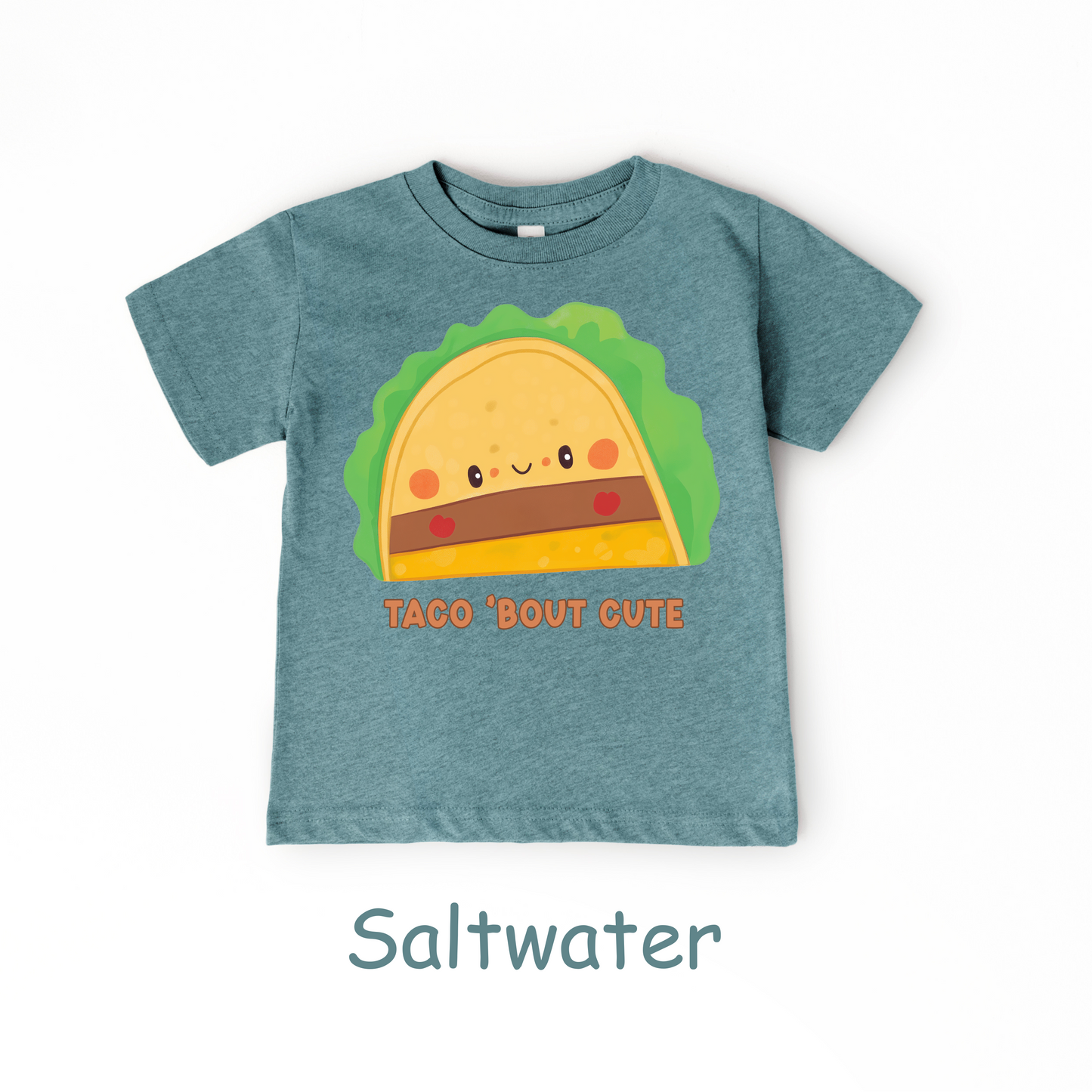 Taco ’Bout Cute Kids T-Shirt – Funny Kawaii Taco Design