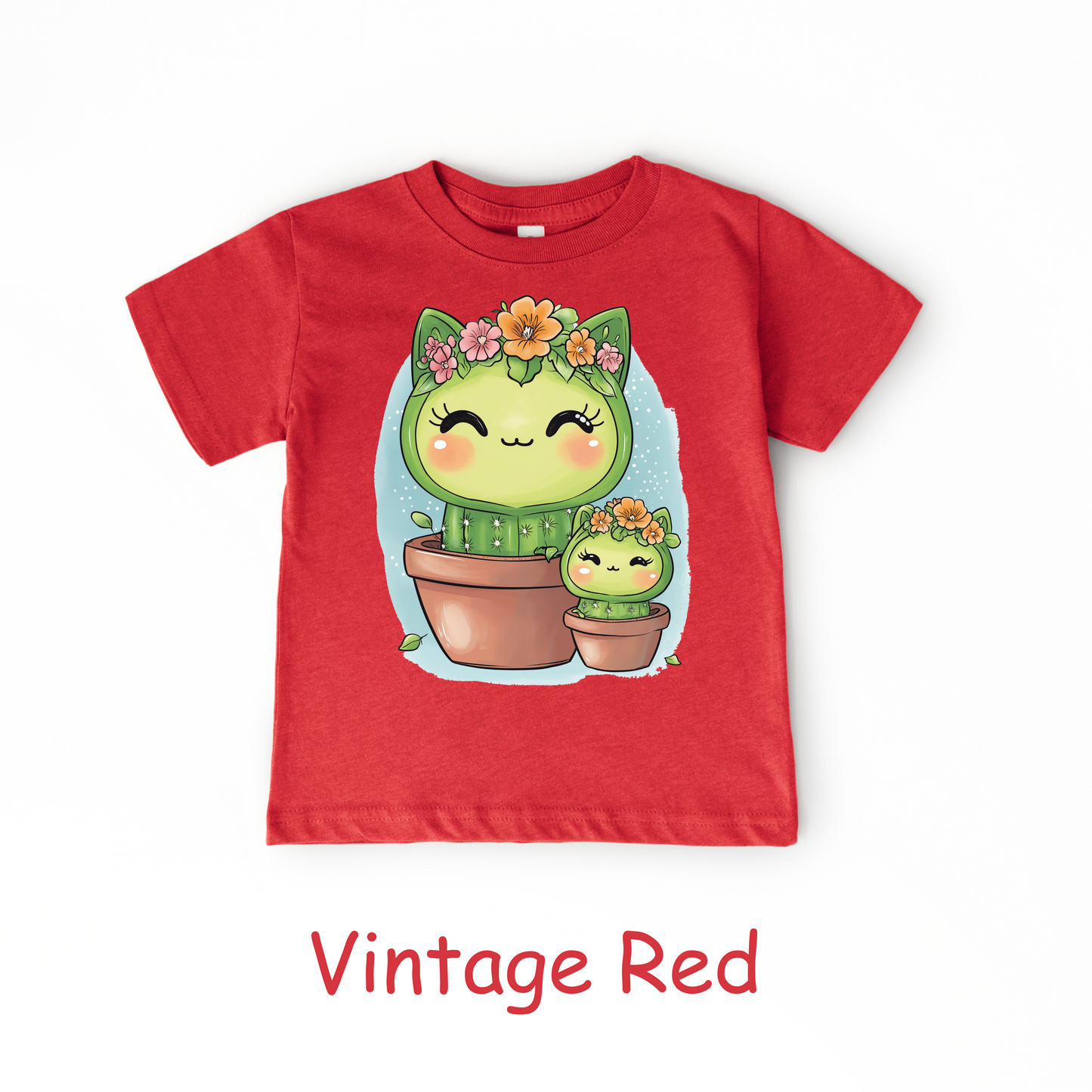 Cactus Kitty Duo Kids T-Shirt – Cute Cat and Cactus Toddler Tee