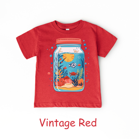 Underwater Jar Toddler T-Shirt – Ocean Scene Graphic Tee