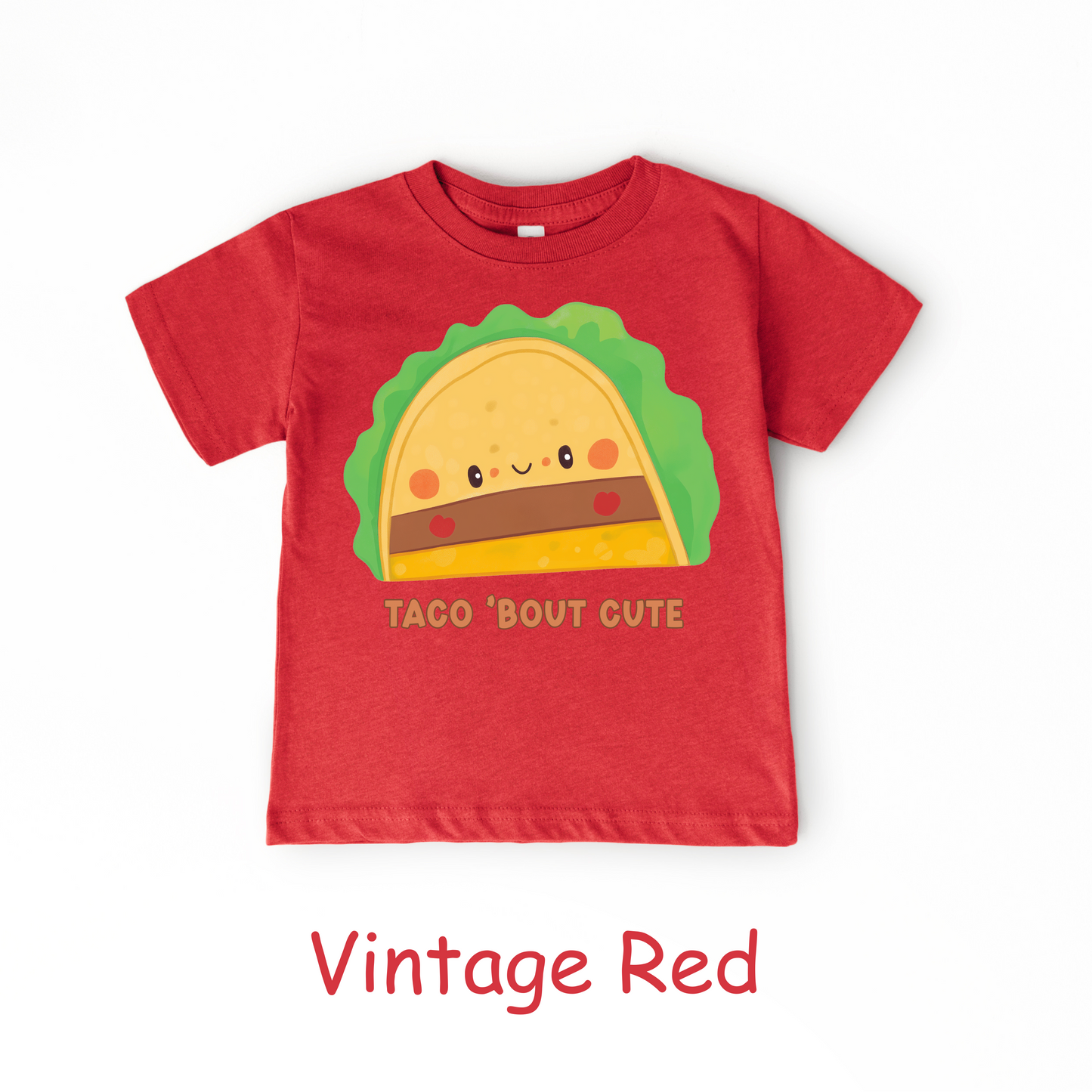 Taco ’Bout Cute Kids T-Shirt – Funny Kawaii Taco Design