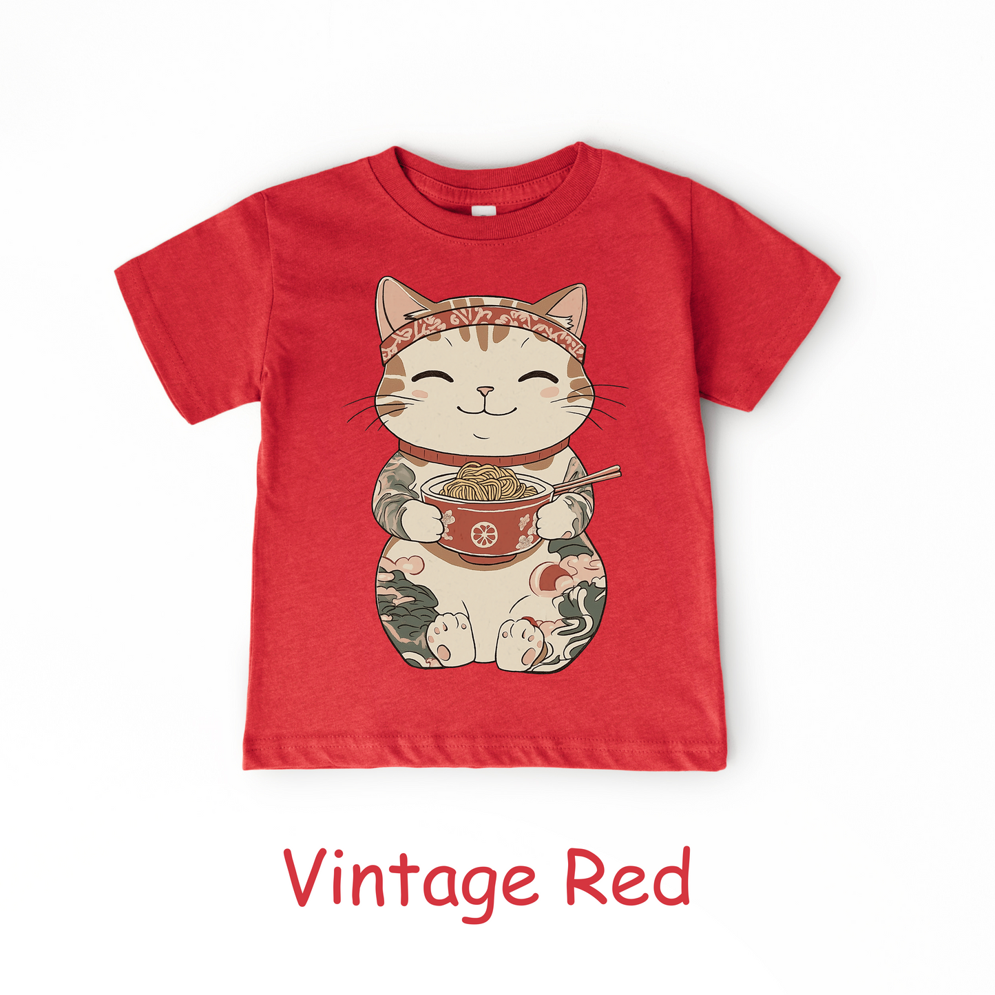 Lucky Ramen Cat T-Shirt – Kids Tee