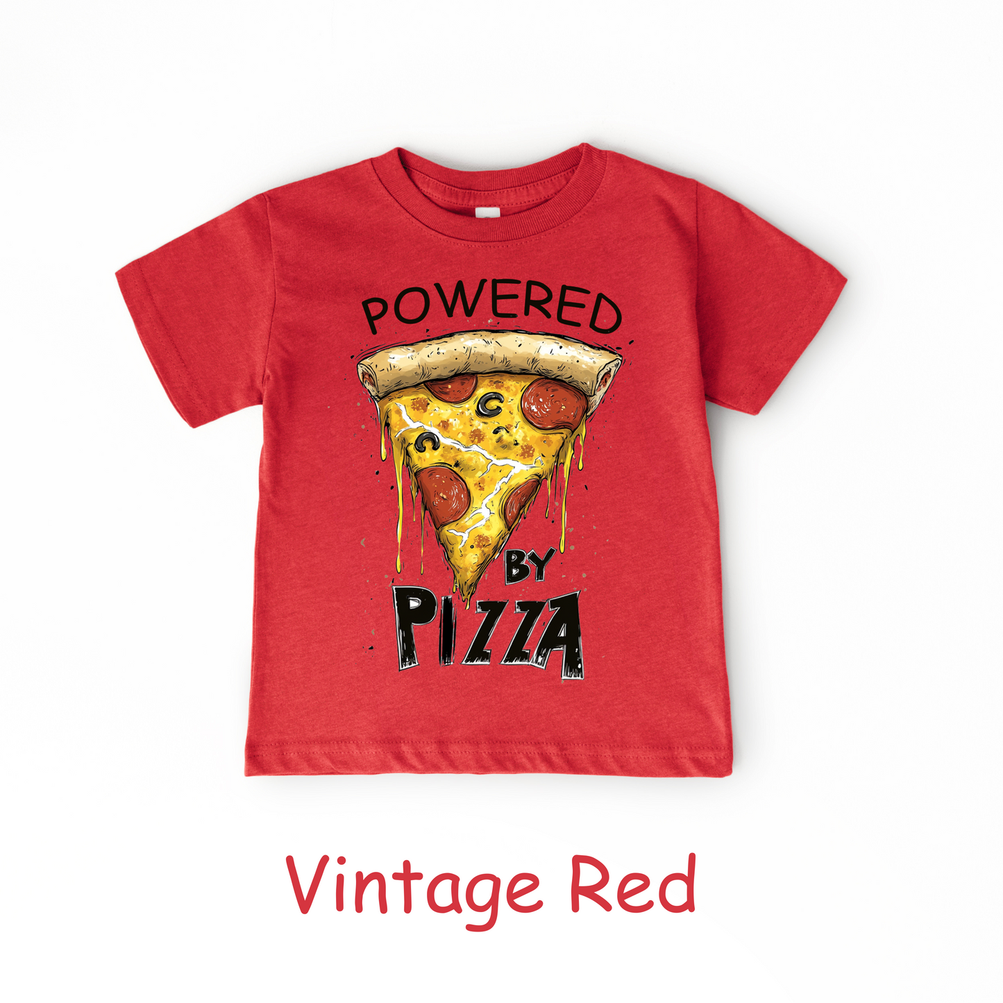 Powered by Pizza T-Shirt – Kids Tee