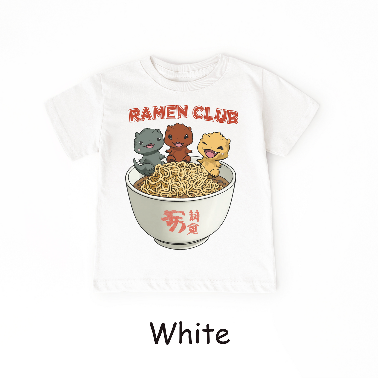 Ramen Club Kids T-Shirt – Cute Otters in a Noodle Bowl Tee