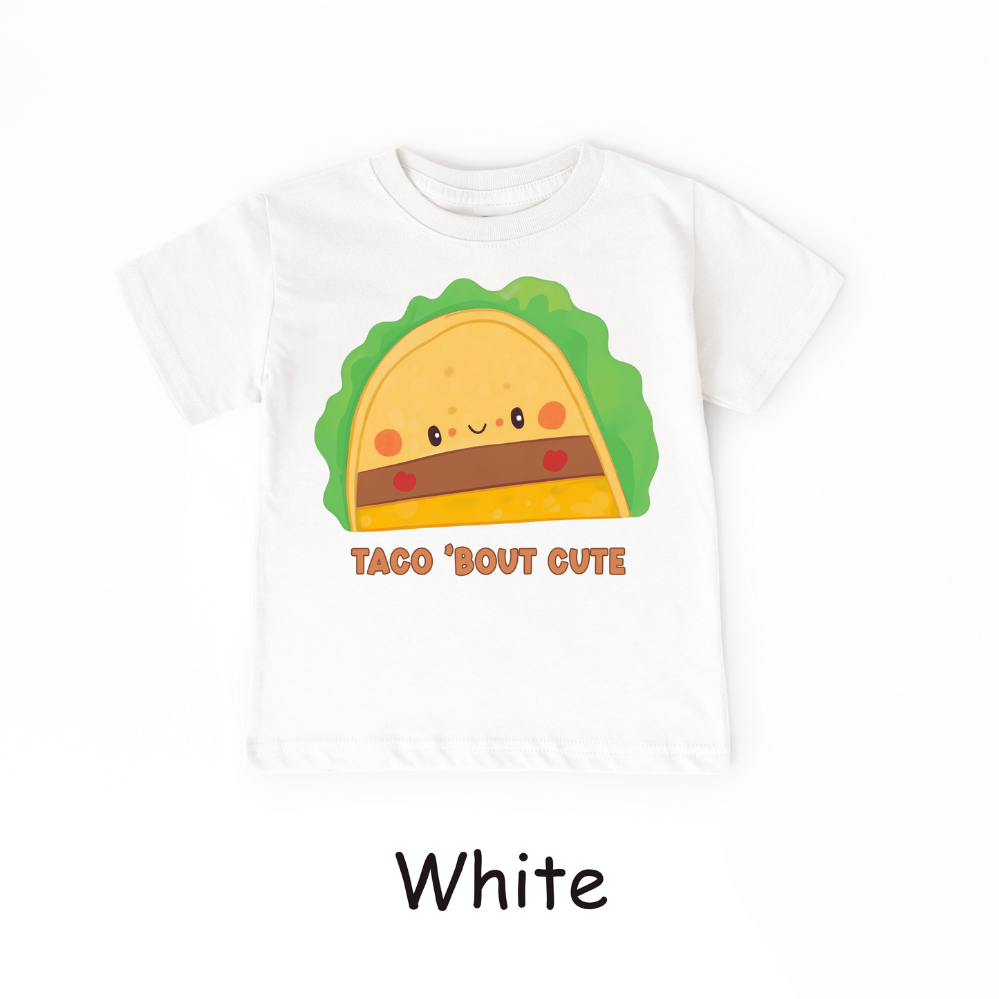 Taco ’Bout Cute Kids T-Shirt – Funny Kawaii Taco Design