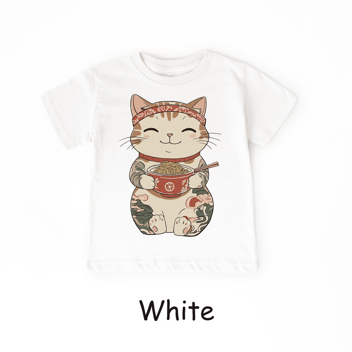 Lucky Ramen Cat T-Shirt – Kids Tee